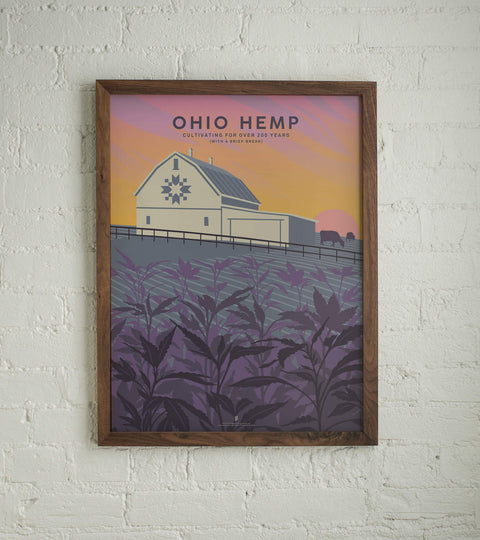 Goldleaf | Ohio Hemp Poster | Art by John Vogl