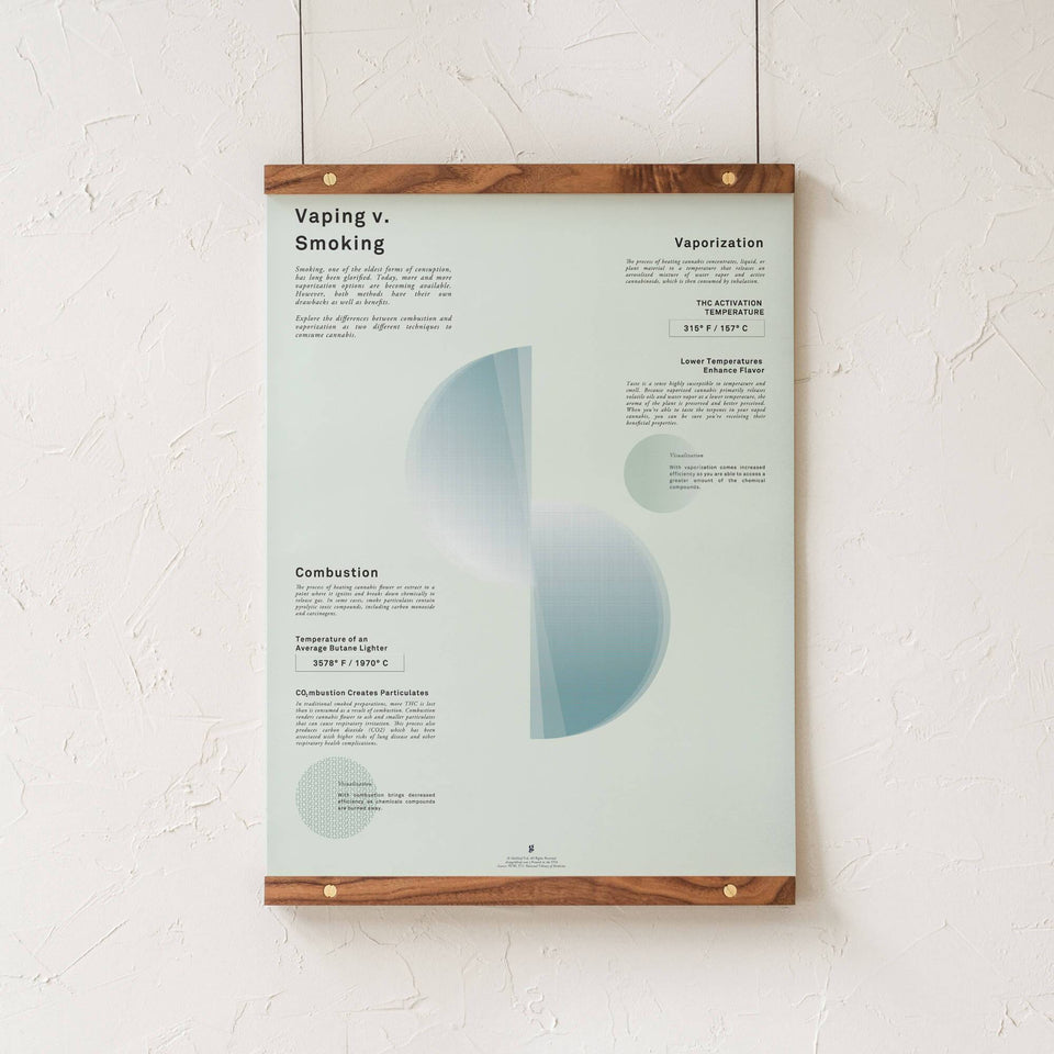 Vaping v. Smoking Infographic Art Print by Goldleaf