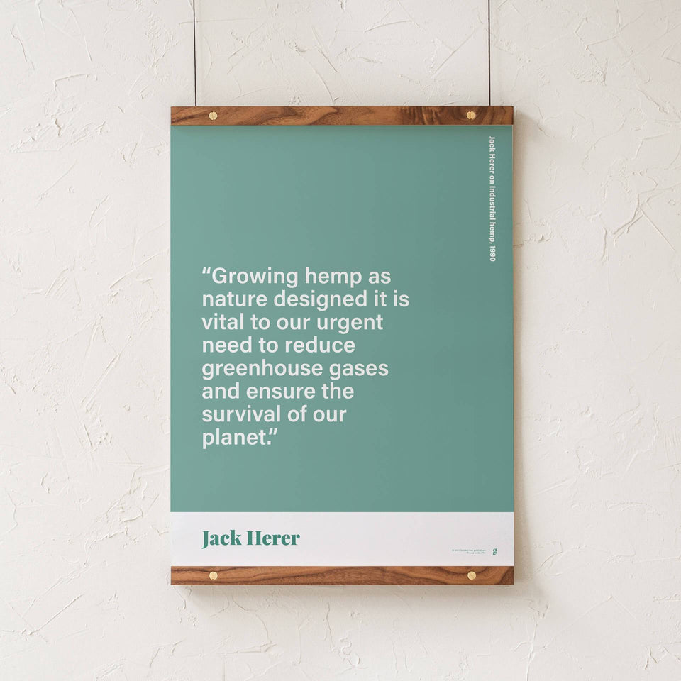 Jack Herer Quote Print - Cannabis Print Design - Marijuana Art - Goldleaf