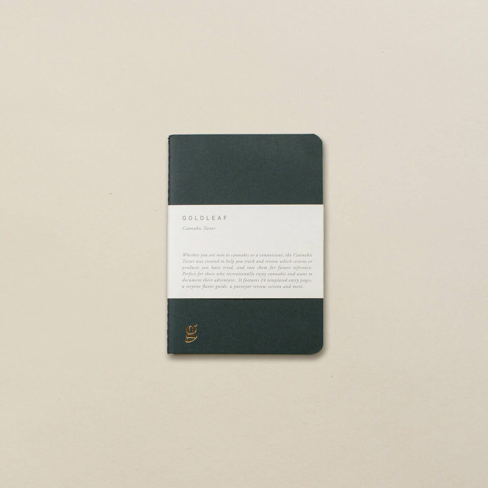 The Cannabis Taster Journal - A Recreational Tasting and Experience Logbook for Marijuana Products - Goldleaf