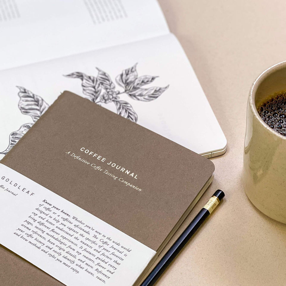 Coffee Collection: Coffee Journals and Infographic Decor Prints from Goldleaf