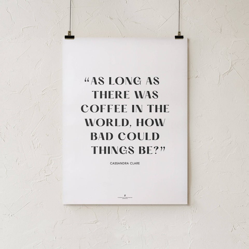 Cassandra Clare Quote Print - 18x24" - Goldleaf