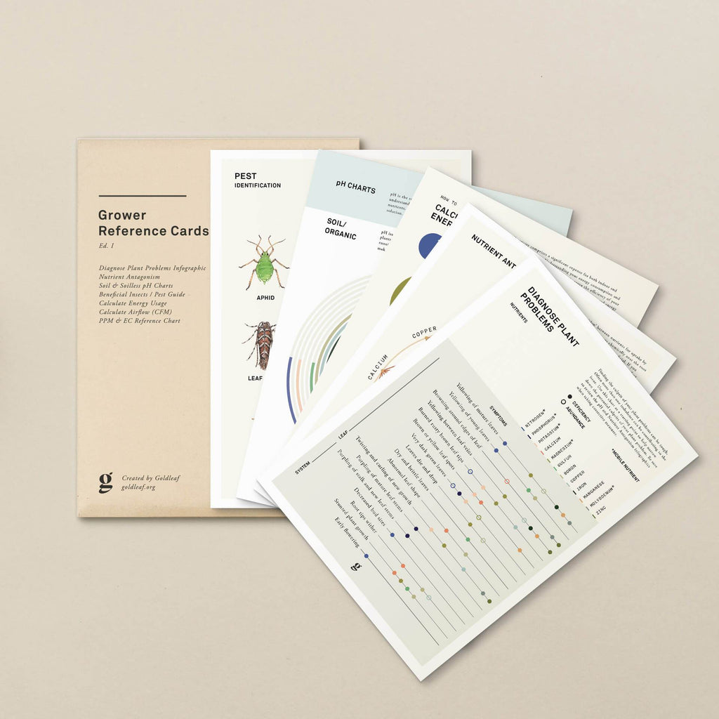 Goldleaf Cannabis Grower Reference Card Pack