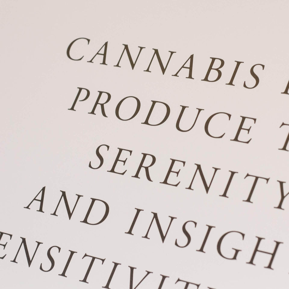 Carl Sagan Quote Print - Famous Cannabis Quote Poster - Modern and Minimal Marijuana Home Decor - Goldleaf