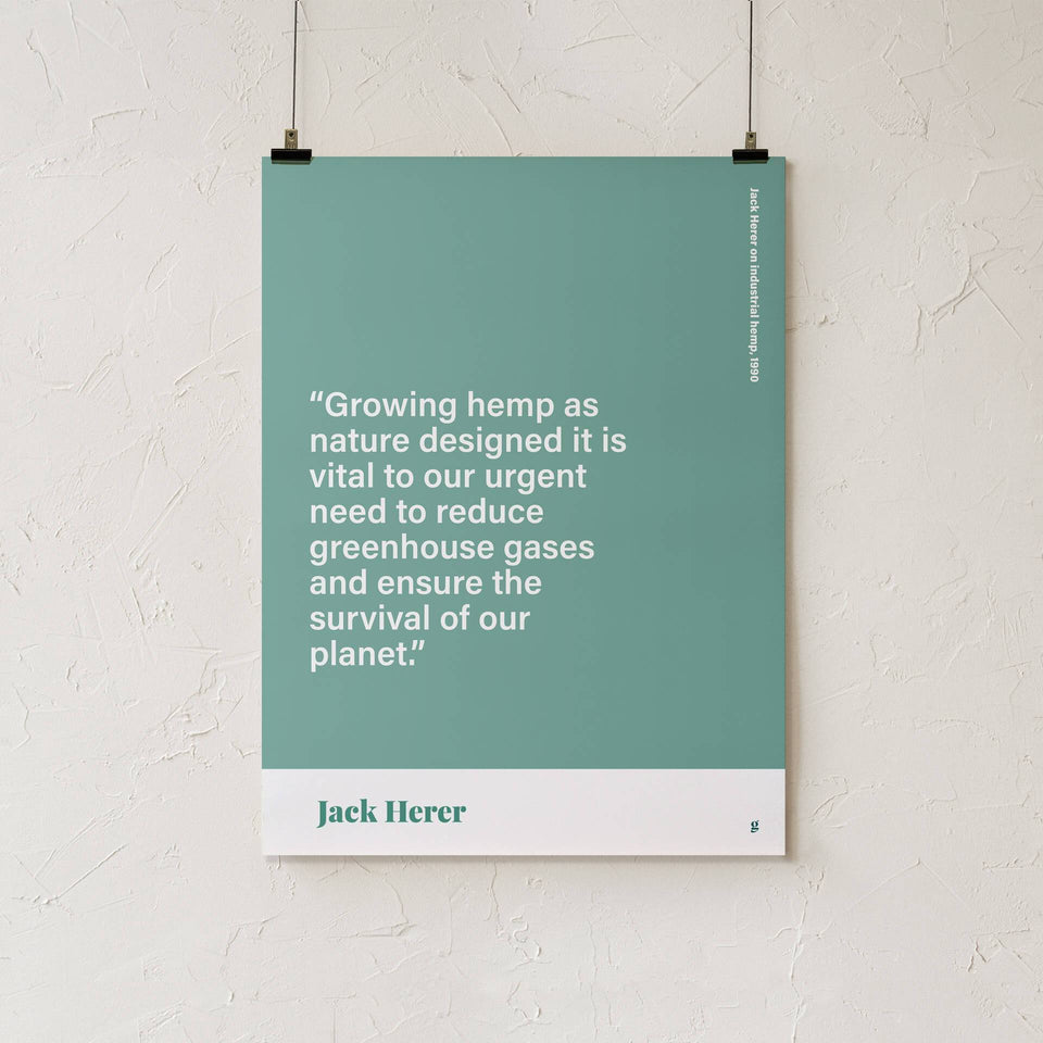 Jack Herer Quote Print - Cannabis Print Design - Marijuana Art - Goldleaf